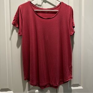 GAP Pink SS Luxe Top Tee T-shirt L